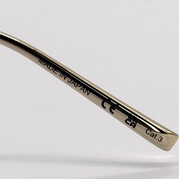 NEW SAINT LAURENT SL605 LUNA 004 SHIELD GOLD SUNGLASSES SAINT LAURENT SL 605 - Picture 9 of 10